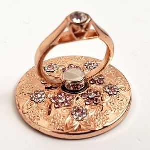 🆕️ Rose Gold Floral Phone Ring